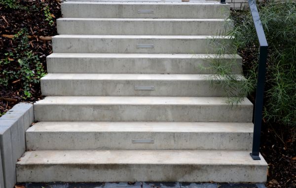 Poured Step Installation in Norwalk