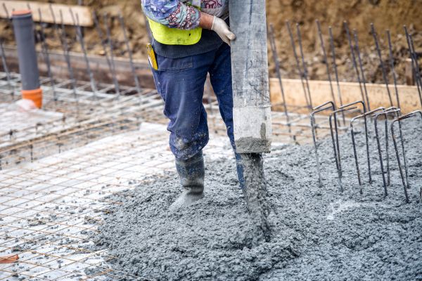 Cabin Foundation Pouring in Norwalk